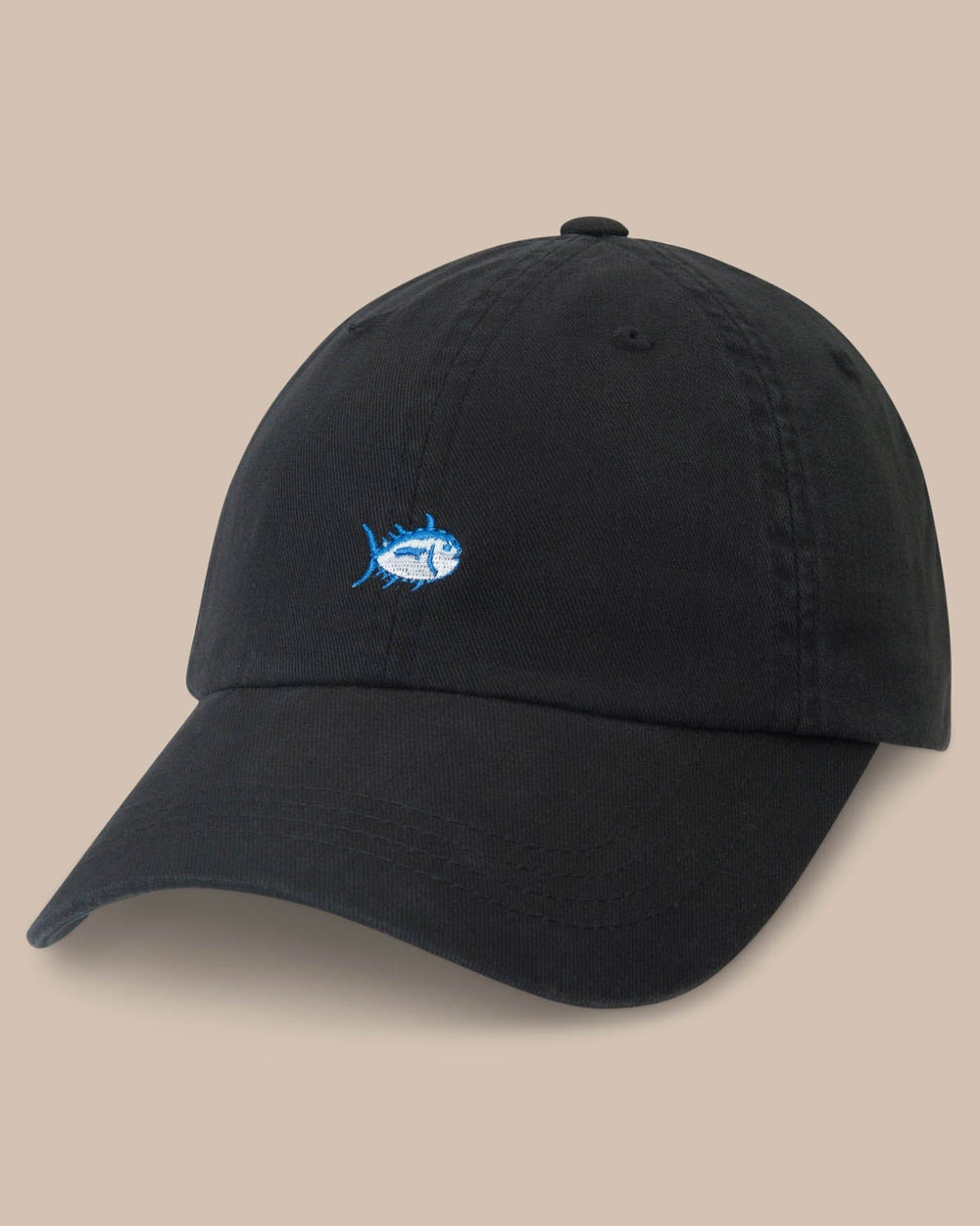 The front view of the Southern Tide Skipjack Hat by Southern Tide - Black