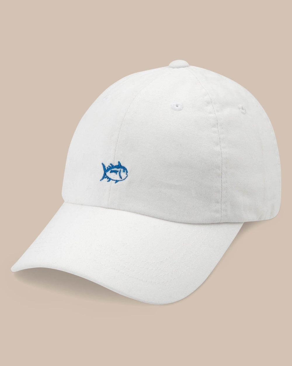 The front view of the Southern Tide Skipjack Hat by Southern Tide - White