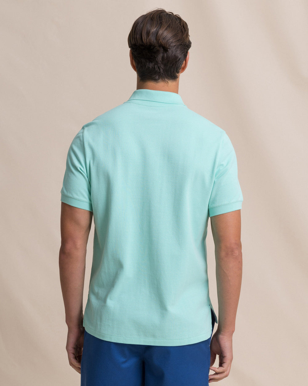 The back view of the Southern Tide Skipjack Polo Shirt by Southern Tide - Gulf Shores