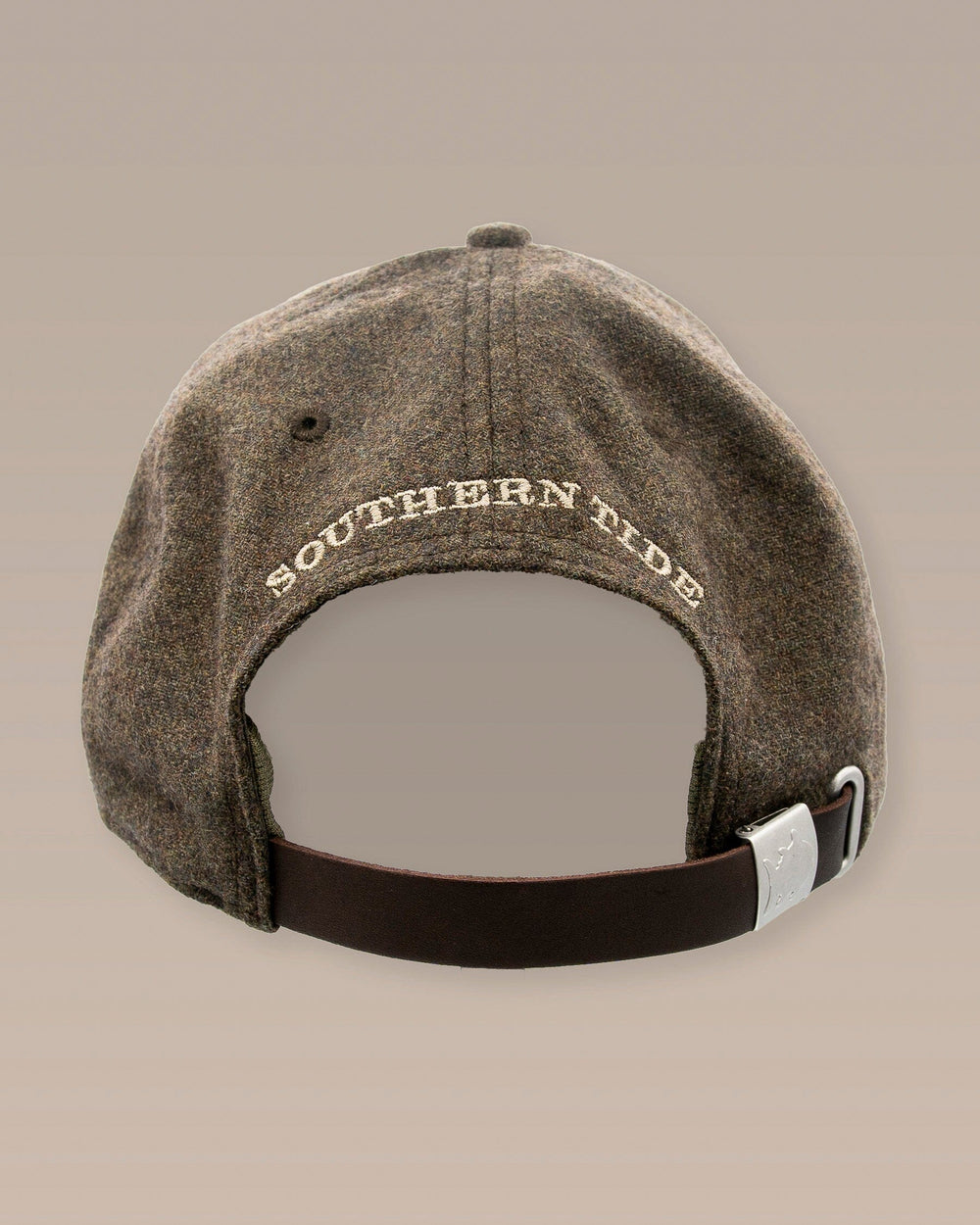 The back view of the Southern Tide Skipjack Wool Leather Strap Hat by Southern Tide - Sage