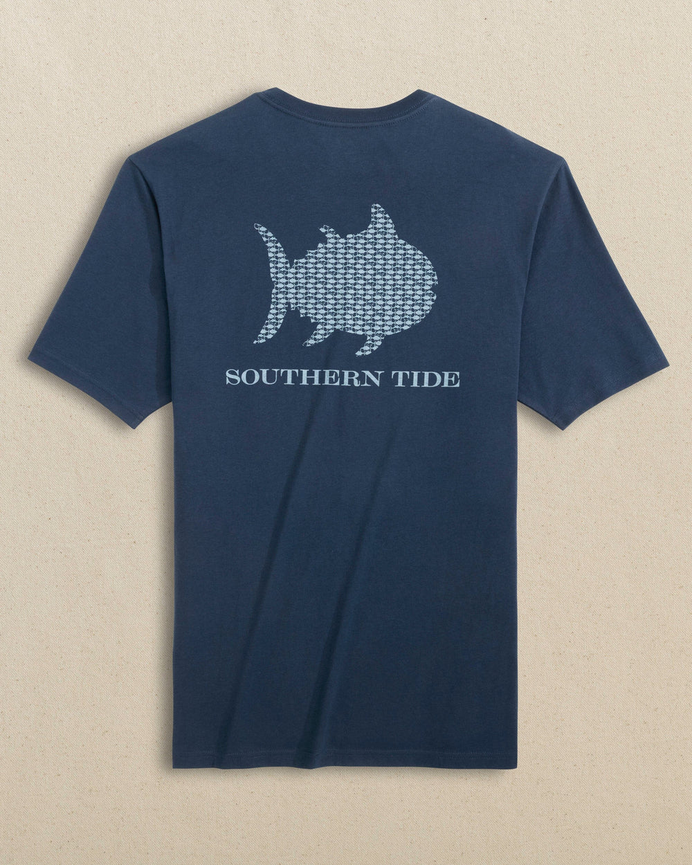 The back view of the Southern Tide Skipping Jacks Short Sleeve T-Shirt by Southern Tide - Dress Blue