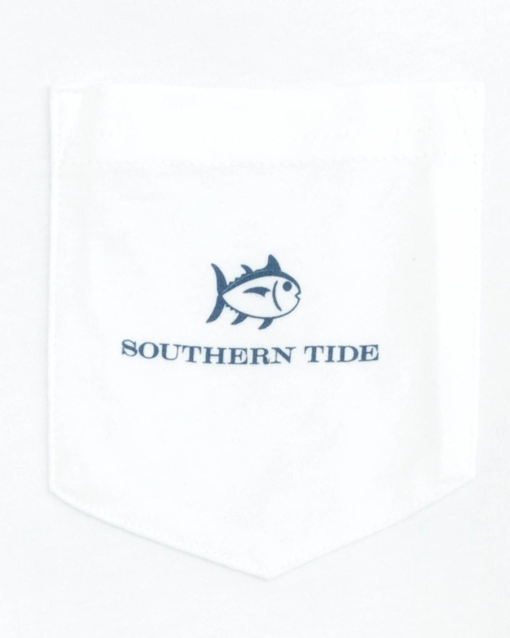 The detail view of the Southern Tide Skipping Jacks T-Shirt by Southern Tide - Classic White