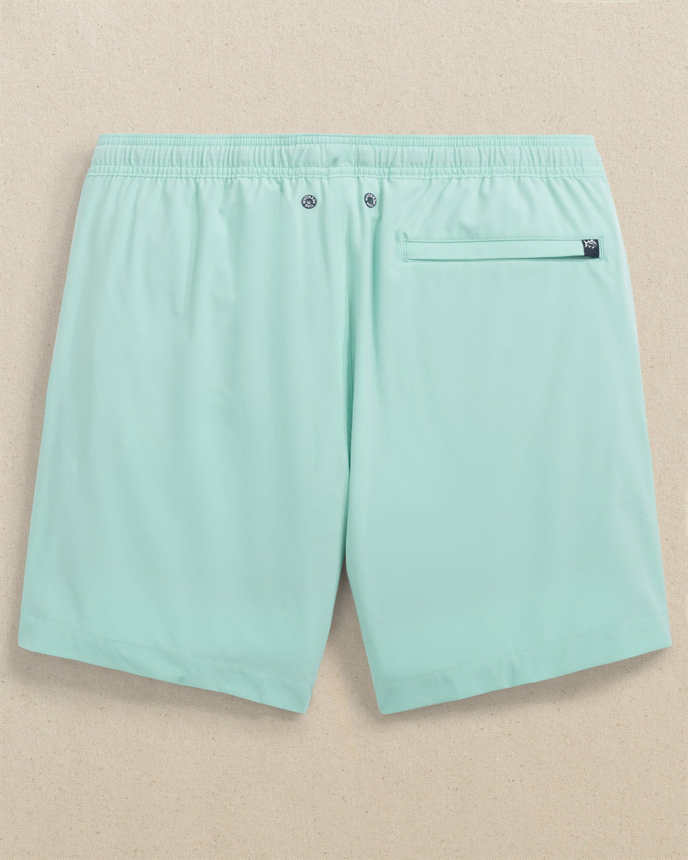 The back view of the Southern Tide Solid Maritime Swim Trunk by Southern Tide - Garden Grove