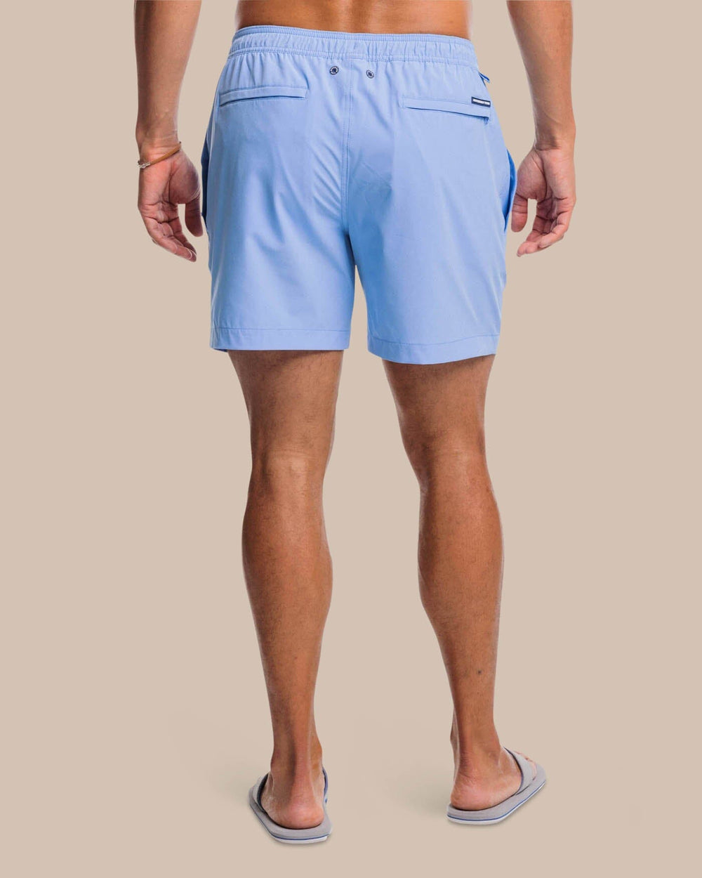 The back view of the Southern Tide Solid Swim Trunk 3 by Southern Tide - Ocean Channel
