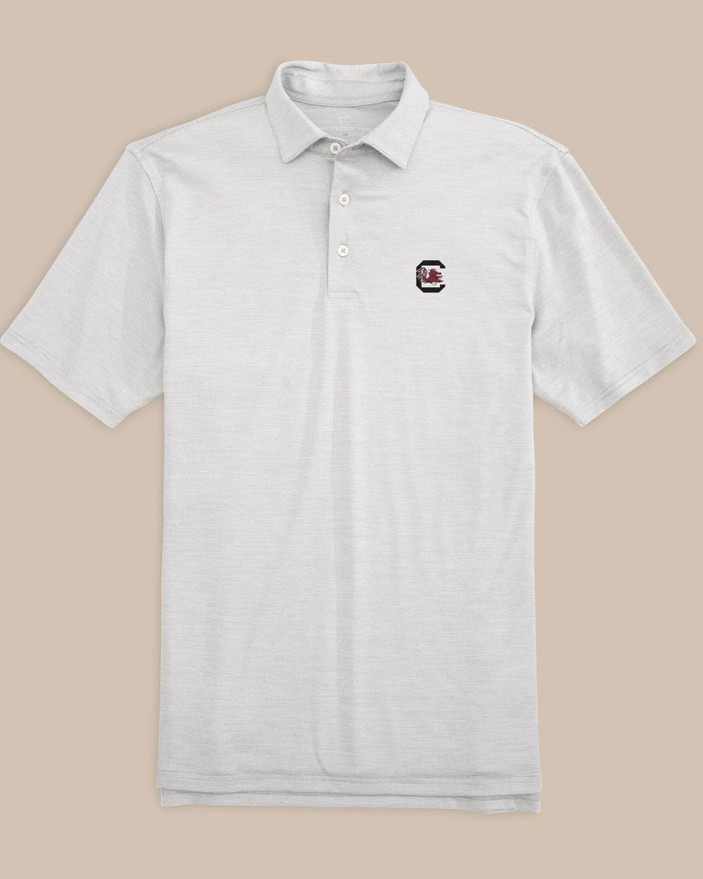 USC Gamecocks Driver Spacedye Polo Shirt C_Polo Shirts Southern Tide 