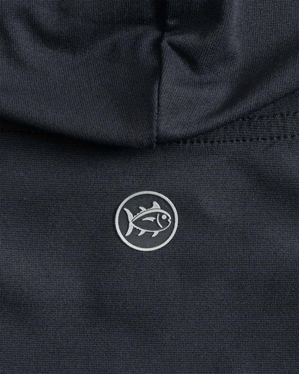 The detail view of the South Carolina Gamecocks Women's Linley brrr°®-illiant Hoodie by Southern Tide - Caviar Black