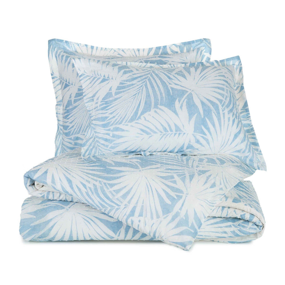 The set view of the Southern Tide Beaufort Blue Comforter Set by Southern Tide - Blue