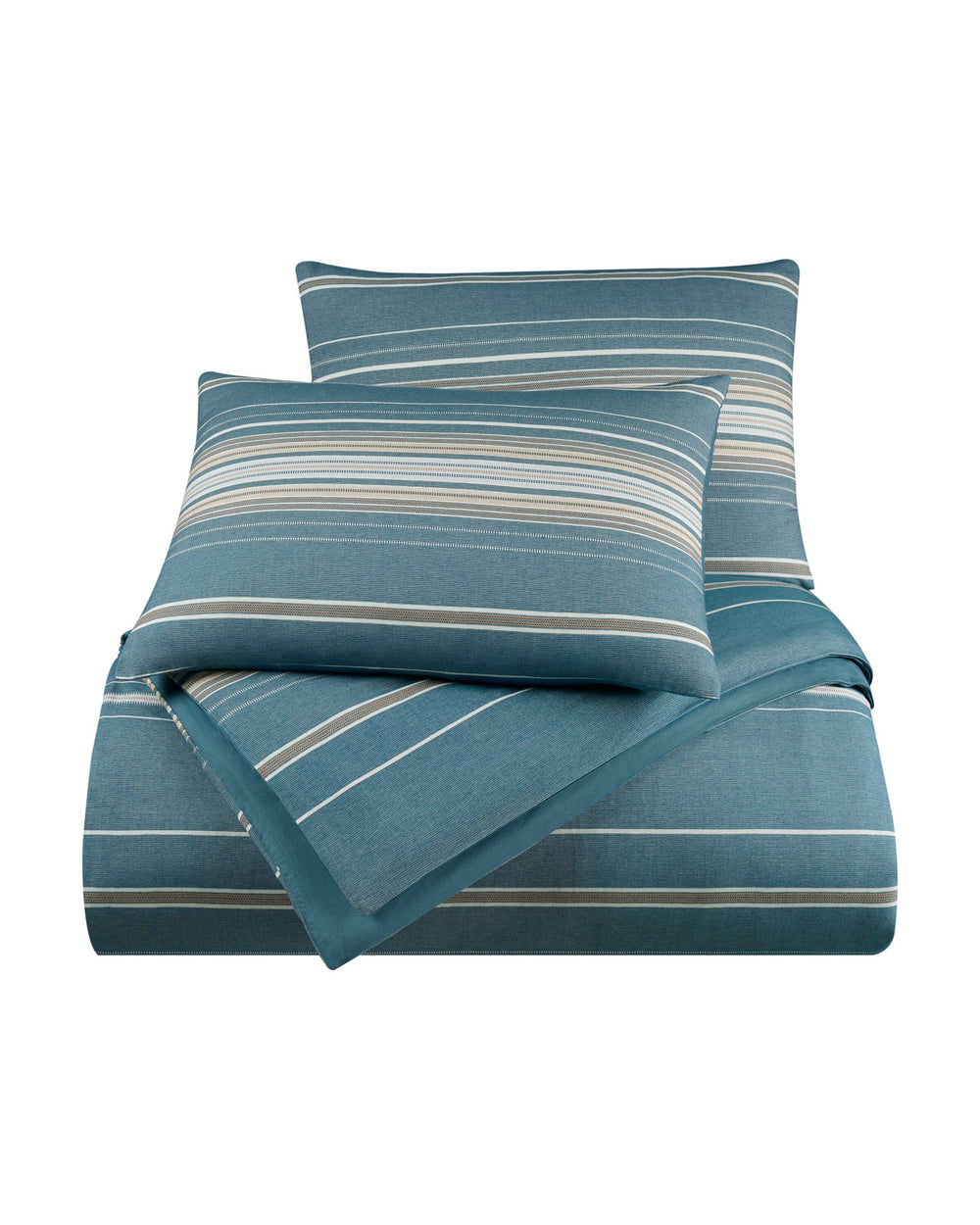 The front view of the Southern Tide Camden Comforter Set by Southern Tide - Navy