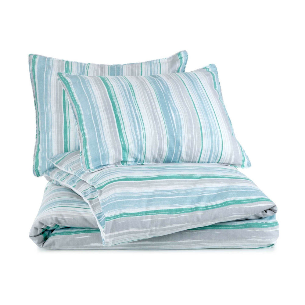 The set view of the Southern Tide Southern Tide Emerald Isle Blue Comforter Set by Southern Tide - Blue