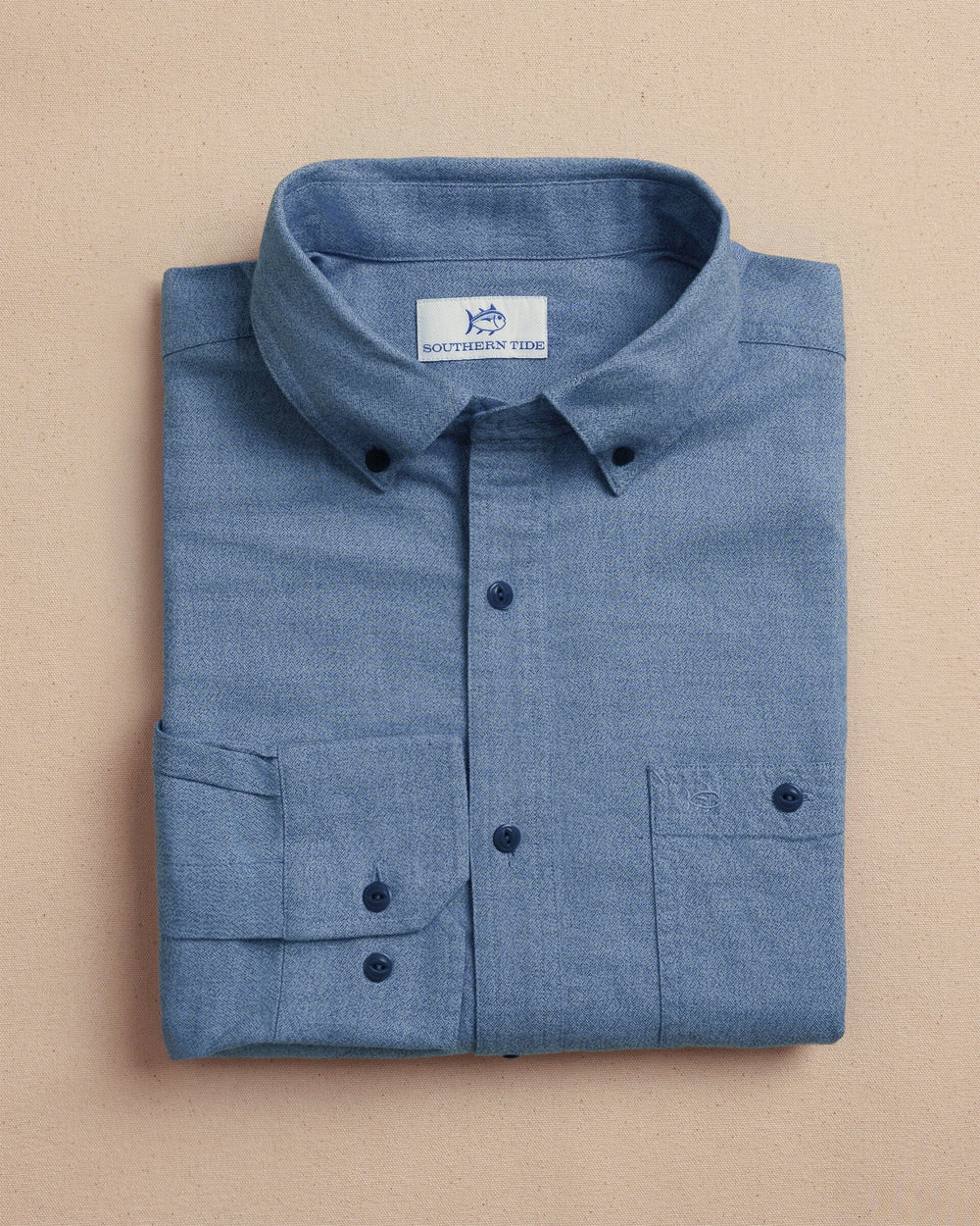 The front view of the Southern Tide Southern Tide Jaspe Dock Shirt by Southern Tide - Ocean Channel