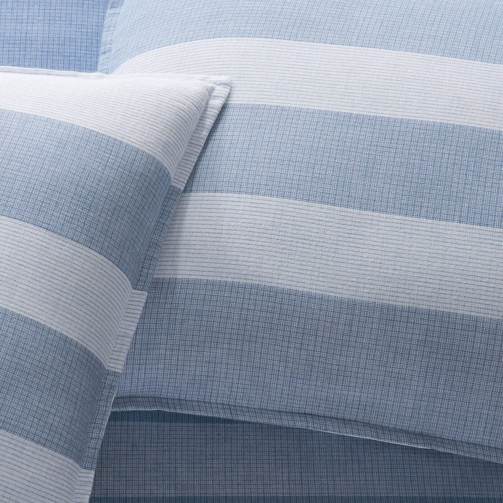 The front view of the Southern Tide Southern Tide Lakeshore Blue Comforter Set by Southern Tide - Blue