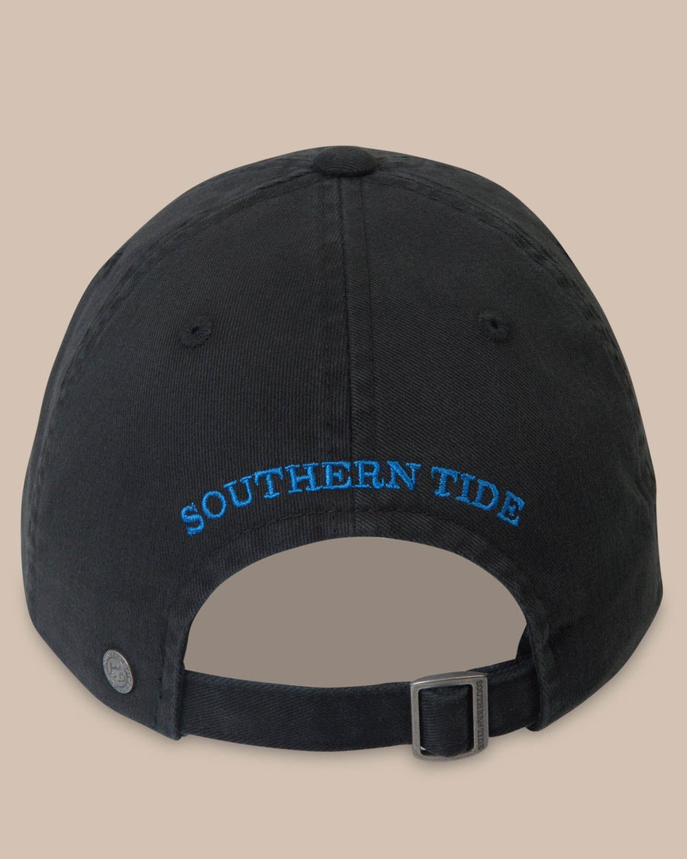 The back of the Skipjack Hat by Southern Tide - Black