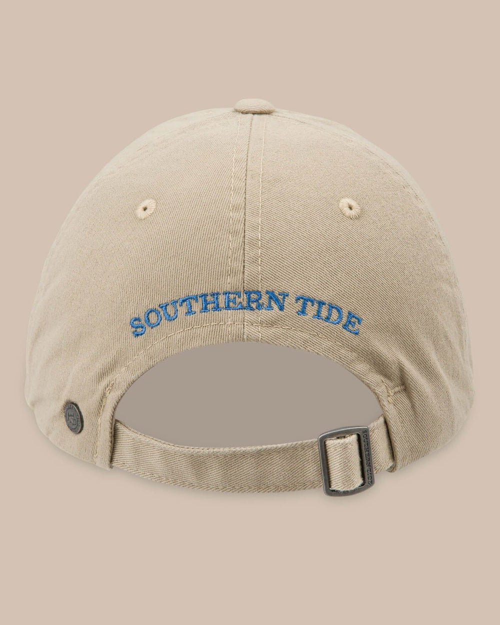 The back of the Skipjack Hat by Southern Tide - Khaki
