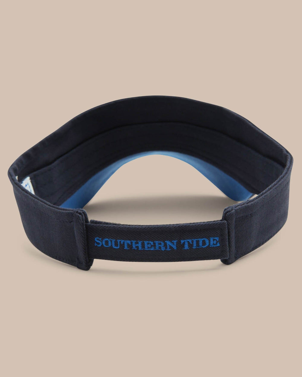 The back view of the Skipjack Visor by Southern Tide - Navy