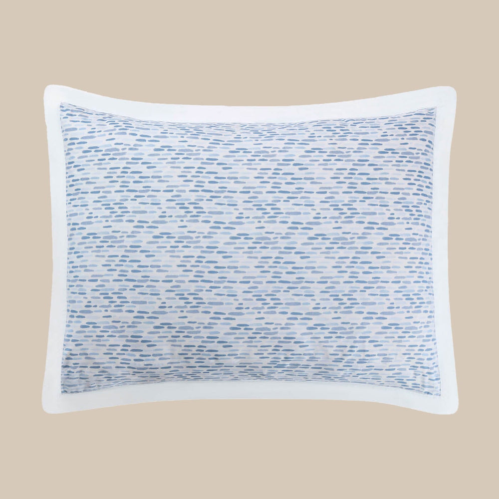 The front view of the Southern Tide Southern Tide Westlake Blue Comforter Set by Southern Tide - Blue