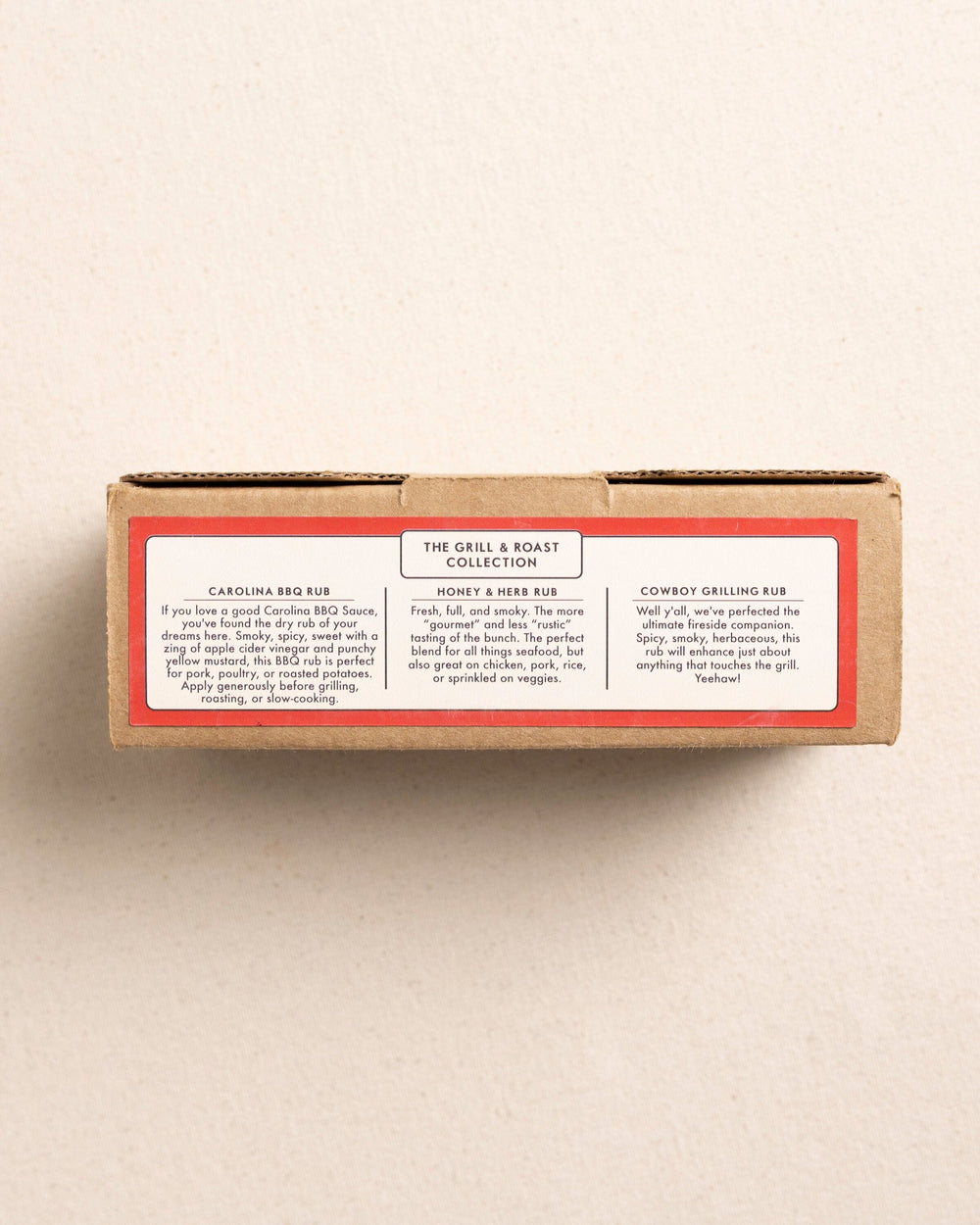 The top view of the Spicewalla Grill & Roast 3 Pack Gift Set at Southern Tide - Natural