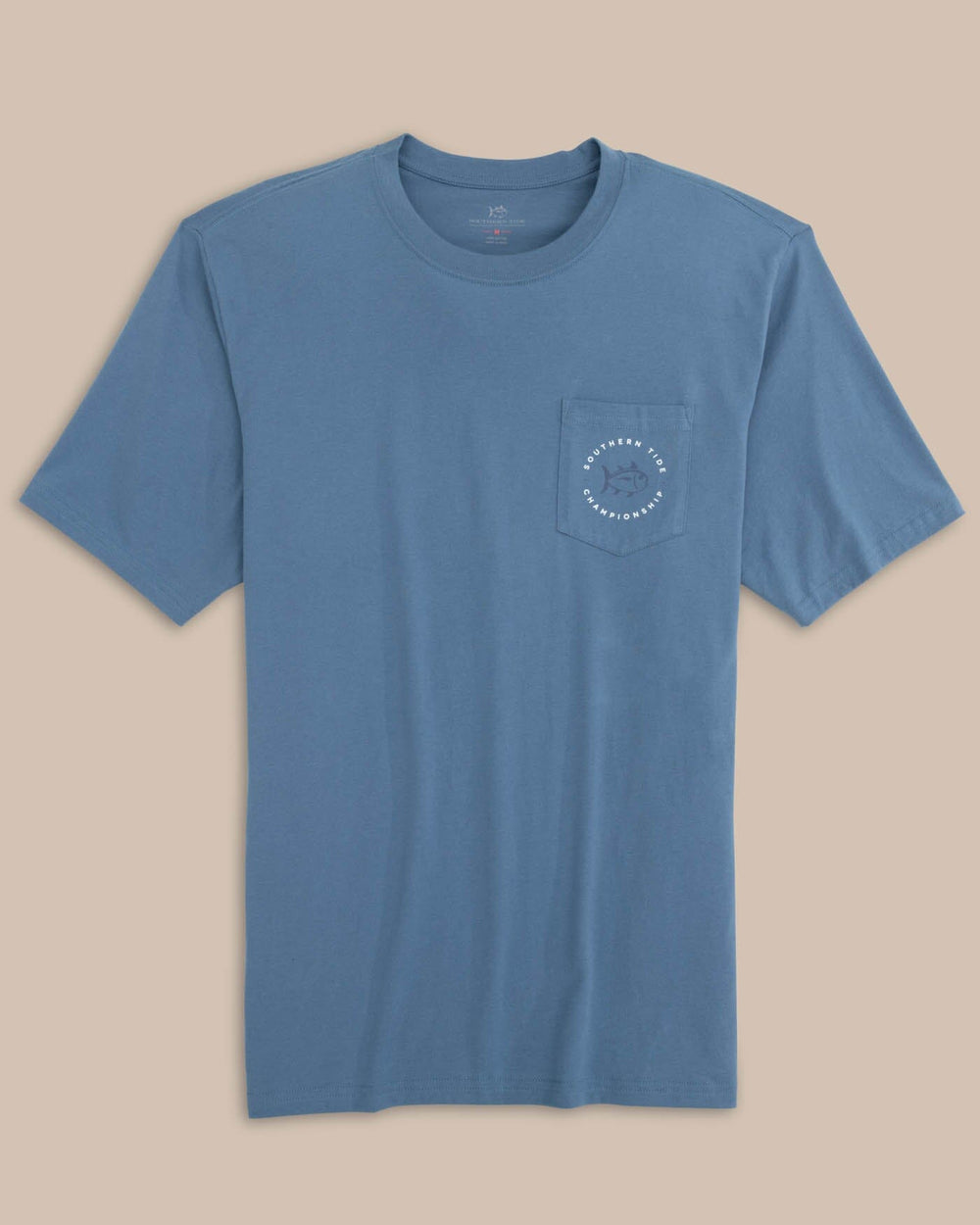 The front view of the Southern Tide ST Championship Short Sleeve T-Shirt by Southern Tide - Coronet Blue