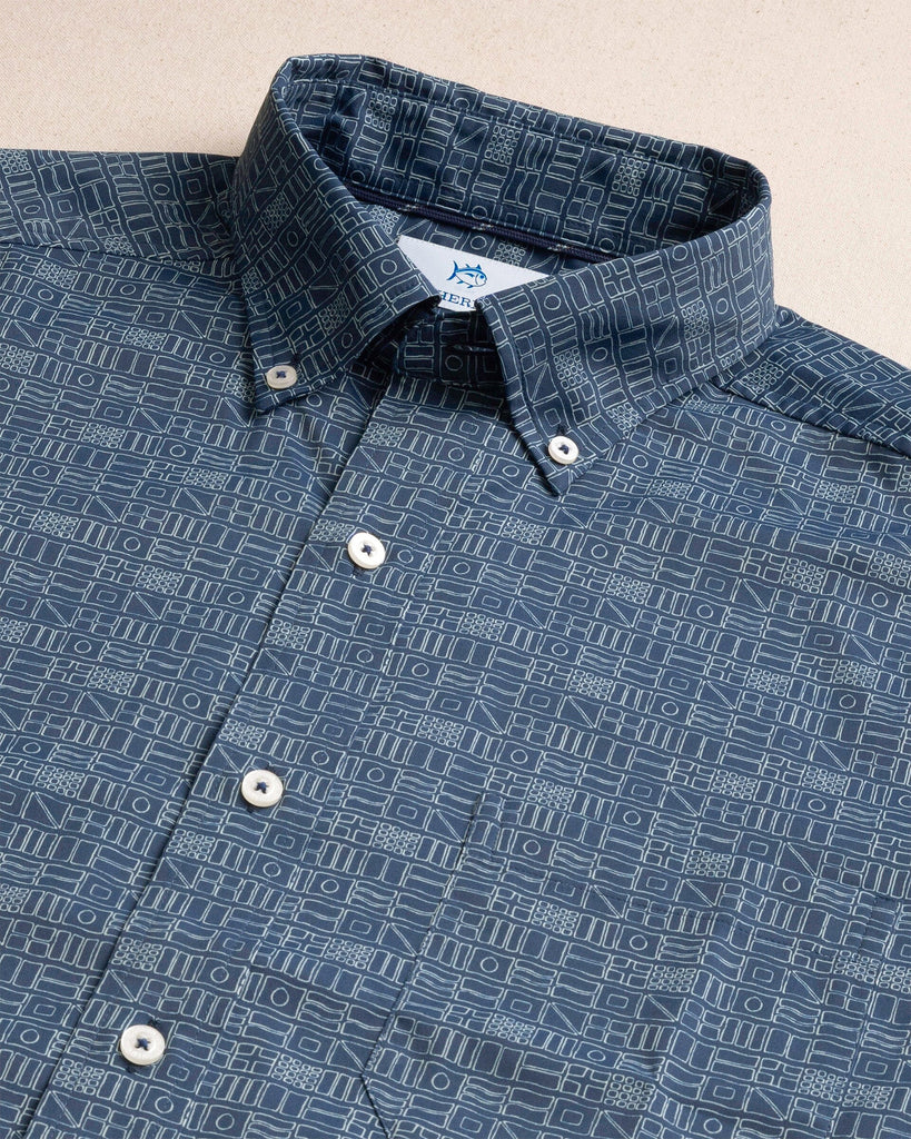 Men's ST Nautical Flags Short Sleeve Sport Shirt | Southern Tide