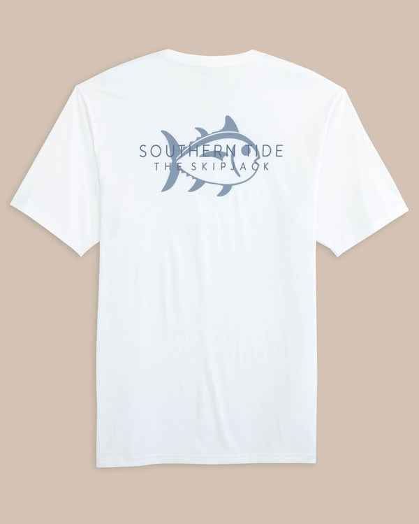 The back view of the Southern Tide ST Opaque Short Sleeve T-Shirt by Southern Tide - Classic White