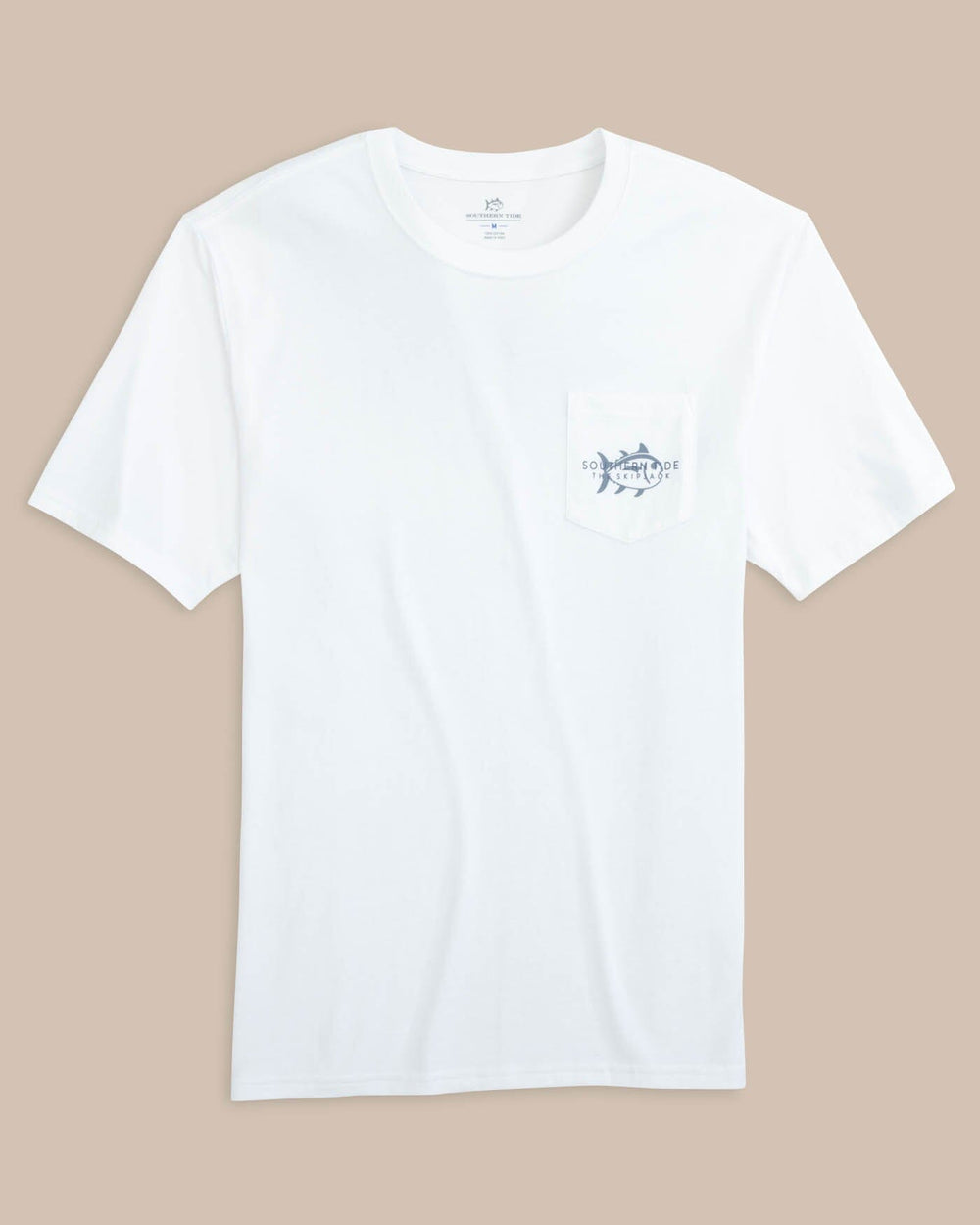 The front view of the Southern Tide ST Opaque Short Sleeve T-Shirt by Southern Tide - Classic White