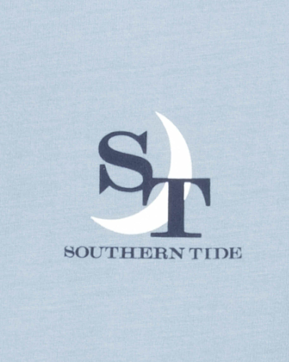 The detail view of the Southern Tide ST Southern Coastal Long Sleeve T-Shirt by Southern Tide - Tsunami Grey