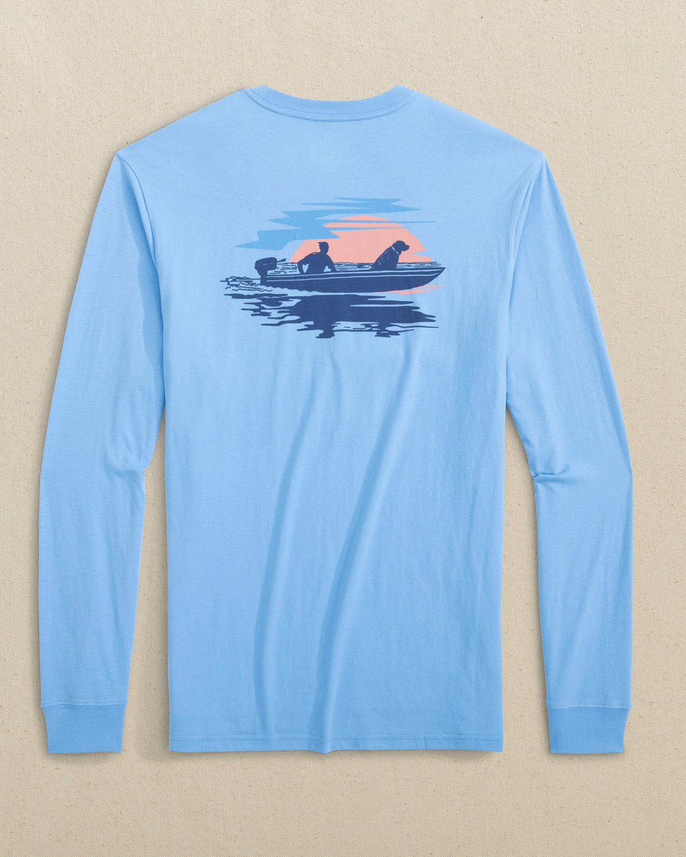 The back view of the Southern Tide ST Sunset Long Sleeve T-Shirt by Southern Tide - Ocean Channel
