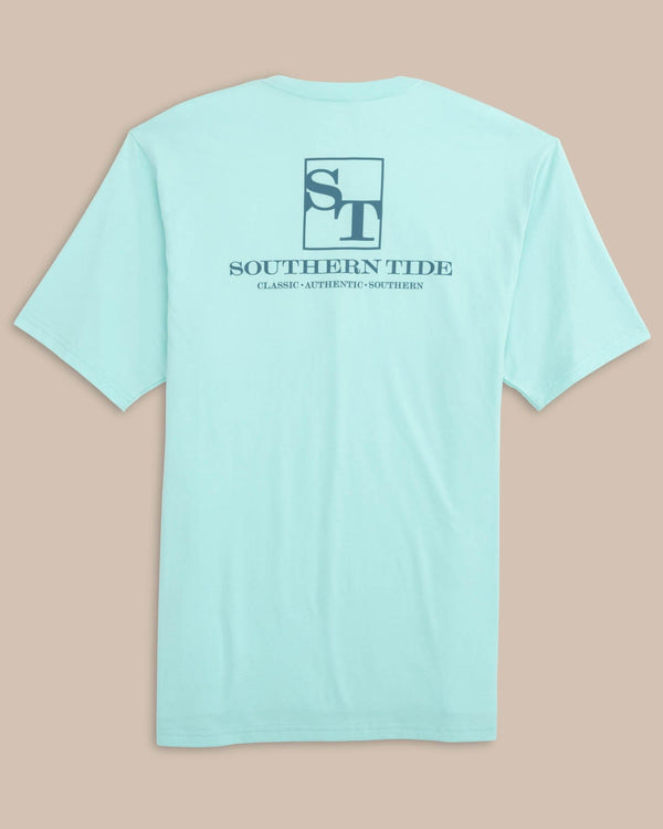 The back view of the Southern Tide ST Tradition Short Sleeve T-Shirt by Southern Tide - Wake Blue