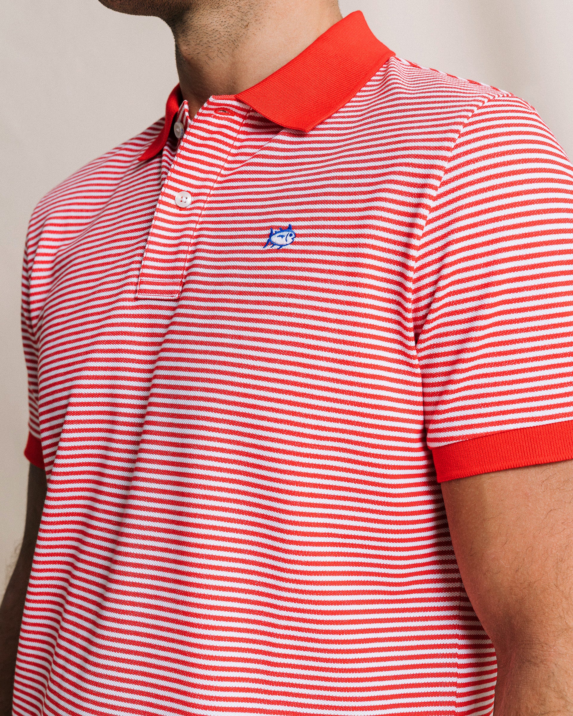 Men's Striped Skipjack Polo | Southern Tide