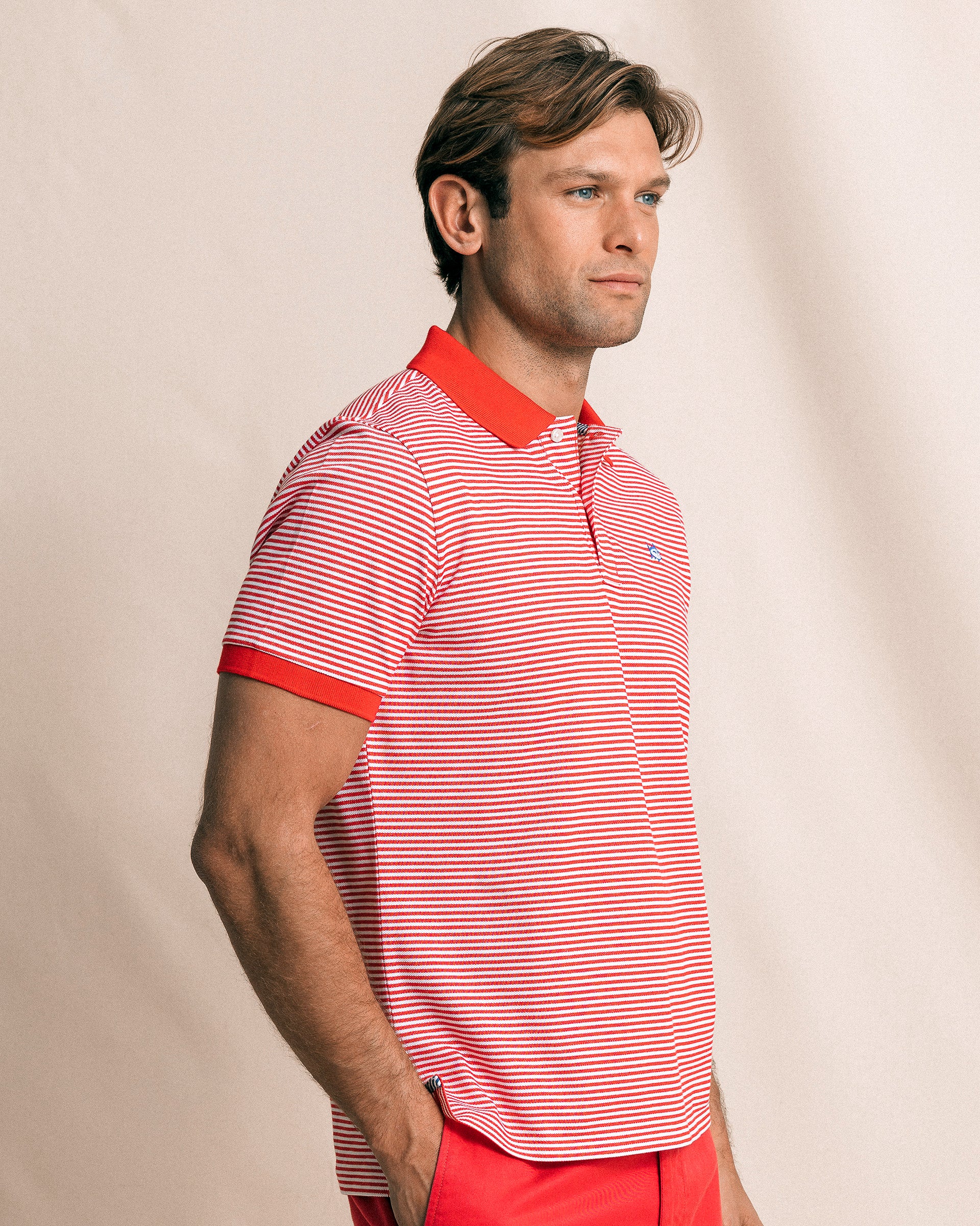 Men's Striped Skipjack Polo | Southern Tide