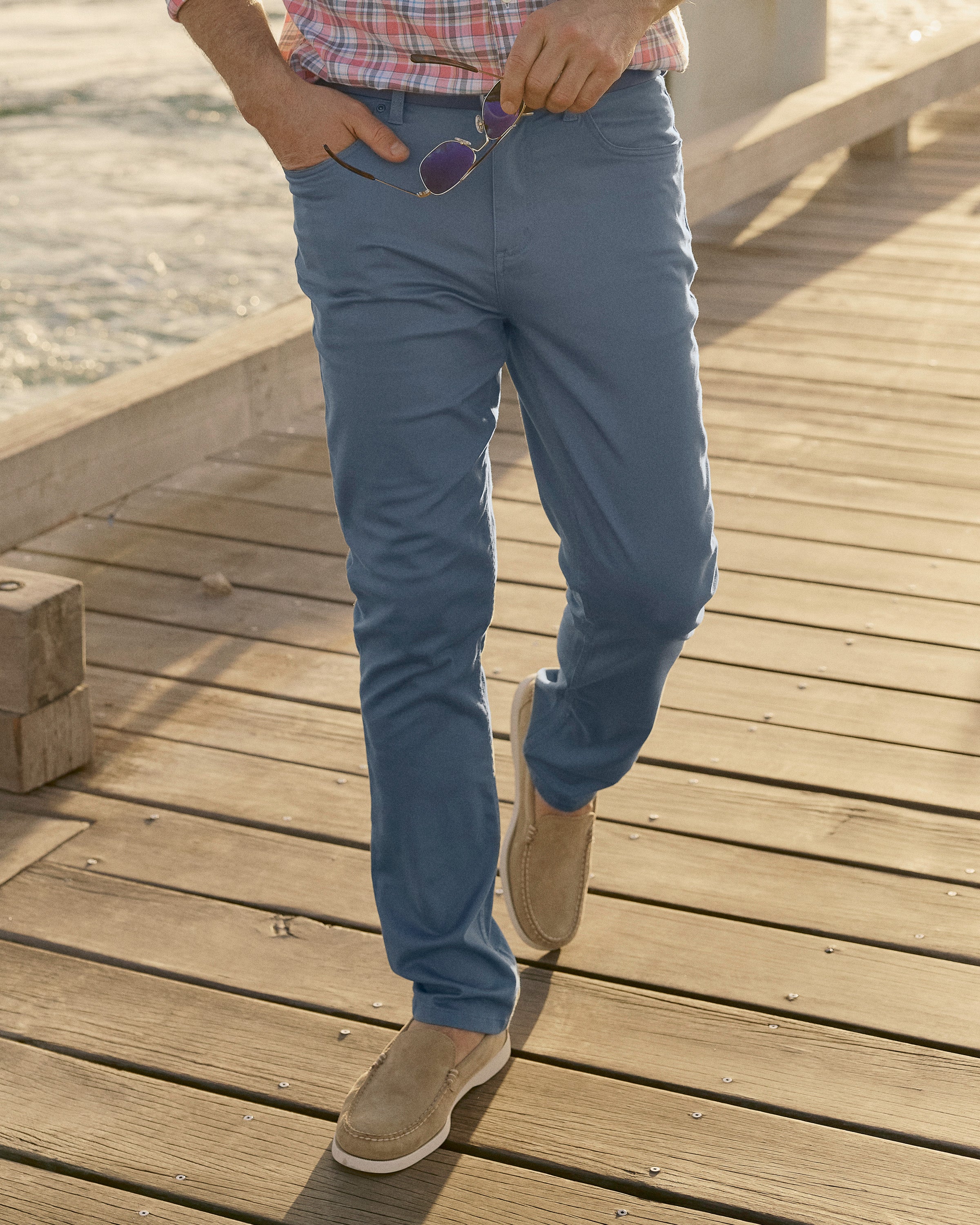 メンズウェア TFW49 ACTIVE FIVE POCKET PANTS D.NAVY 5 Pocket Stretch Pant - Navy | Quiksilver