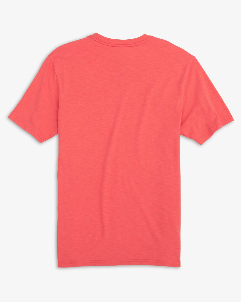 The back view of the Southern Tide Sun Farer Short Sleeve T-Shirt by Southern Tide - Sunkist Coral
