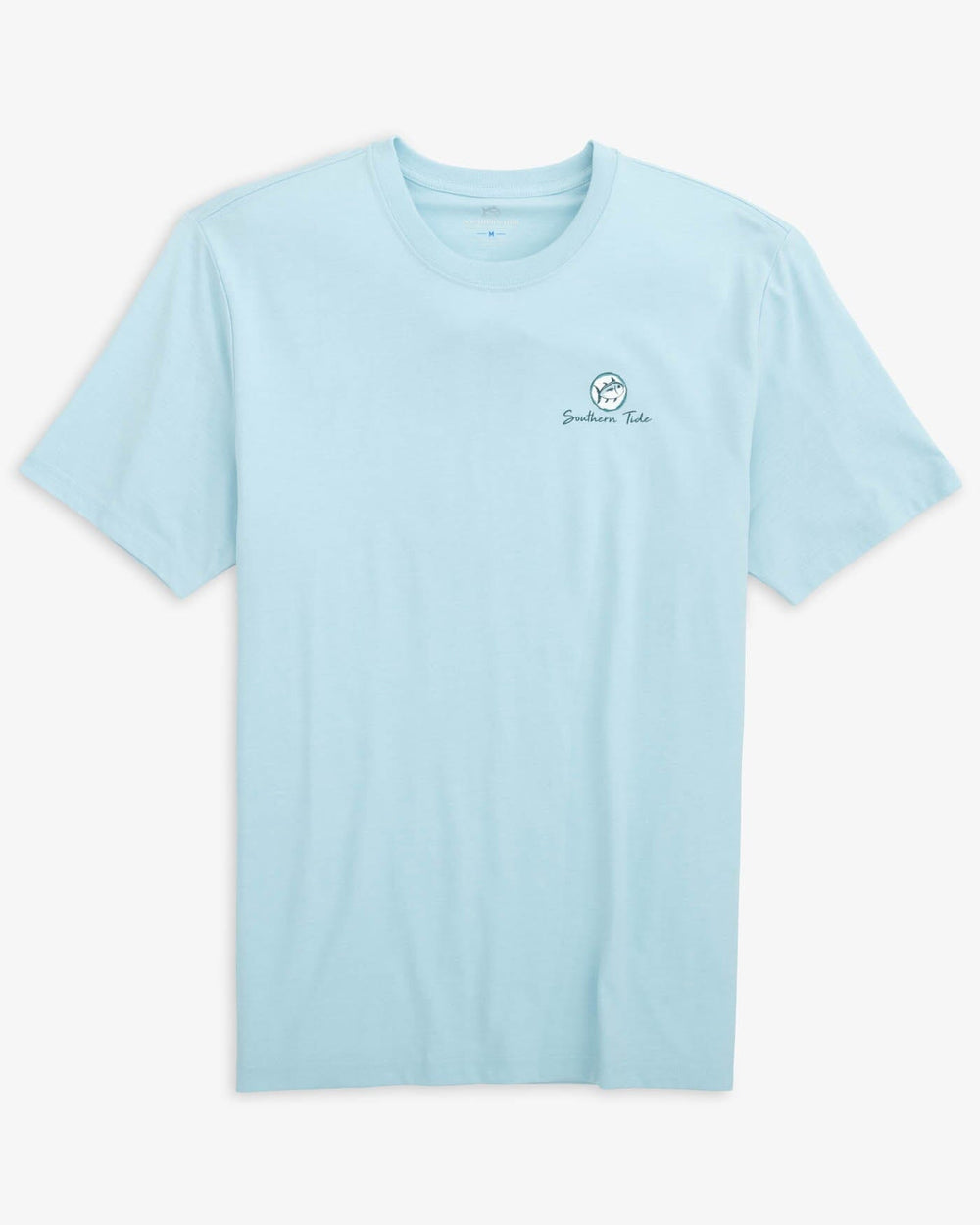 The front view of the Southern Tide Talk Birdie To Me T-Shirt by Southern Tide - Dream Blue