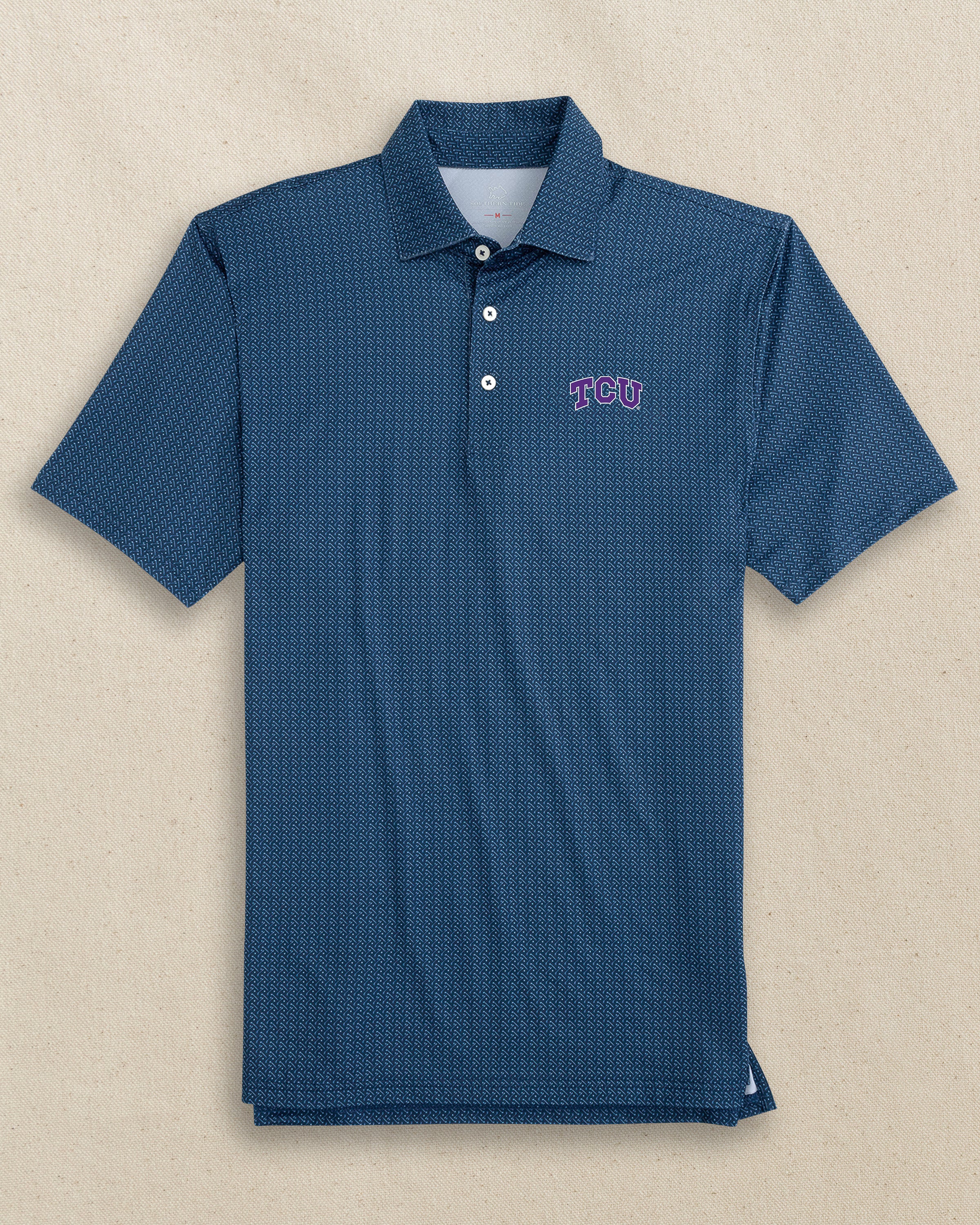 新品　BRIEFING CE MEN’S WAIST RIB HIGHNECK Men's TCU Horned Frogs Driver Clubbin It Printed Polo | Southern Tide