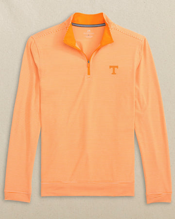 Men's Tennessee Vols Stripe Heather Quarter Zip | Southern Tide