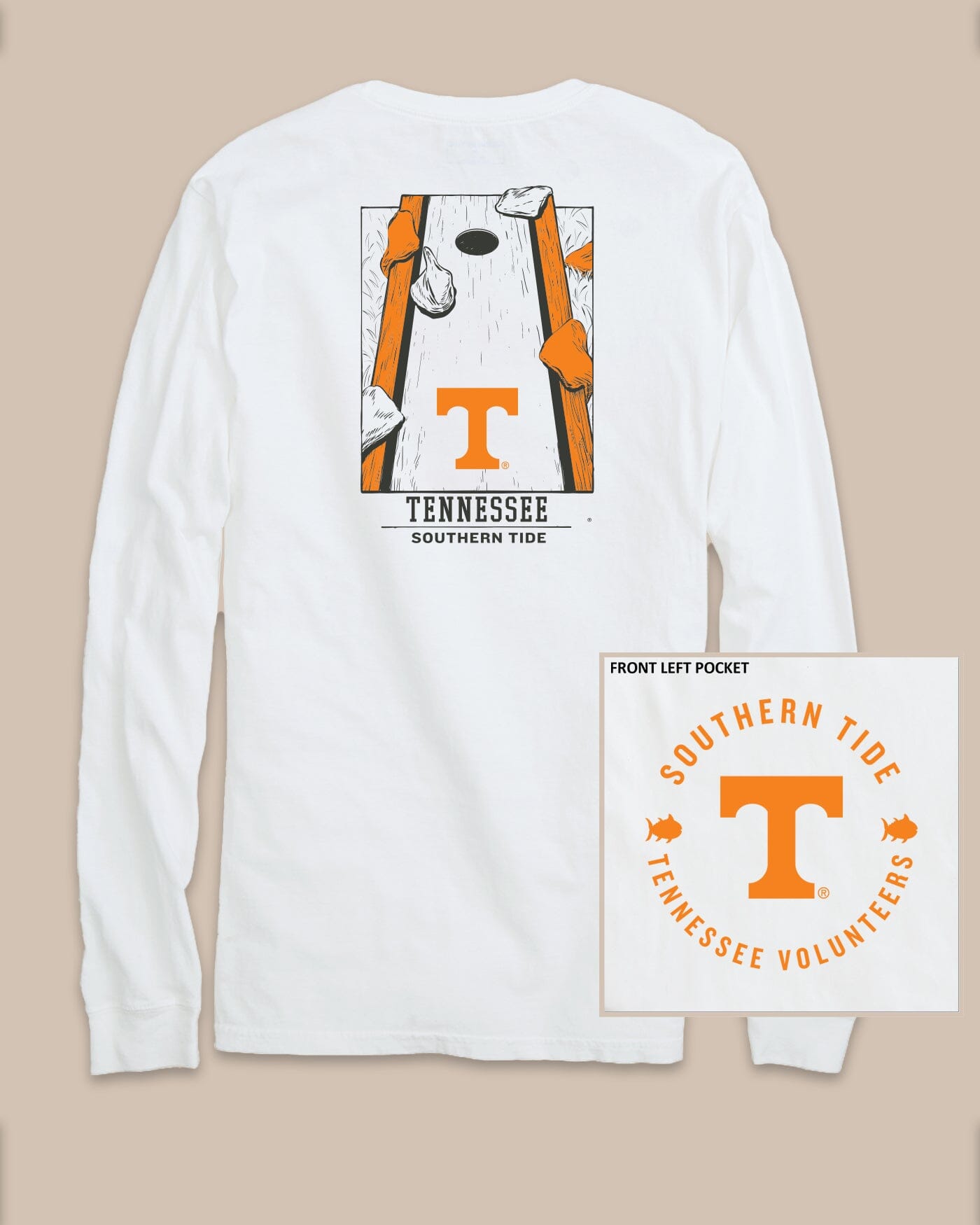 Tennessee Vols Gameday Cornhole Board T-Shirt | Southern Tide
