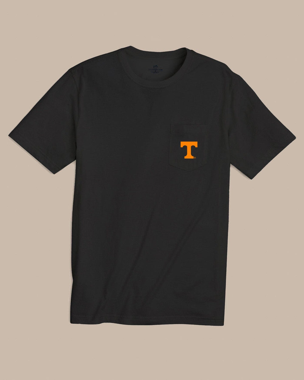 The front view of the Southern Tide Tennessee Vols Gameday Embroidered Short Sleeve T-Shirt by Southern Tide - Black