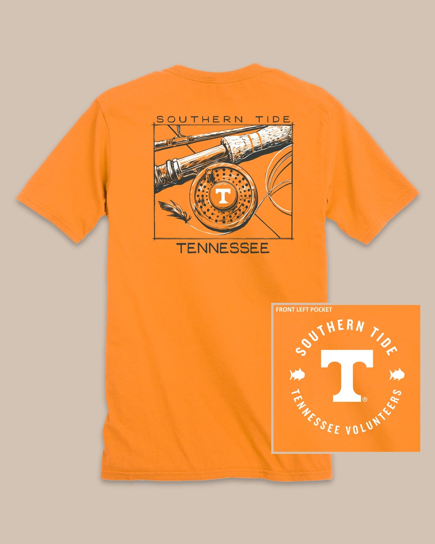 Tennessee Vols Gameday Fly Reel T-Shirt Southern Tide