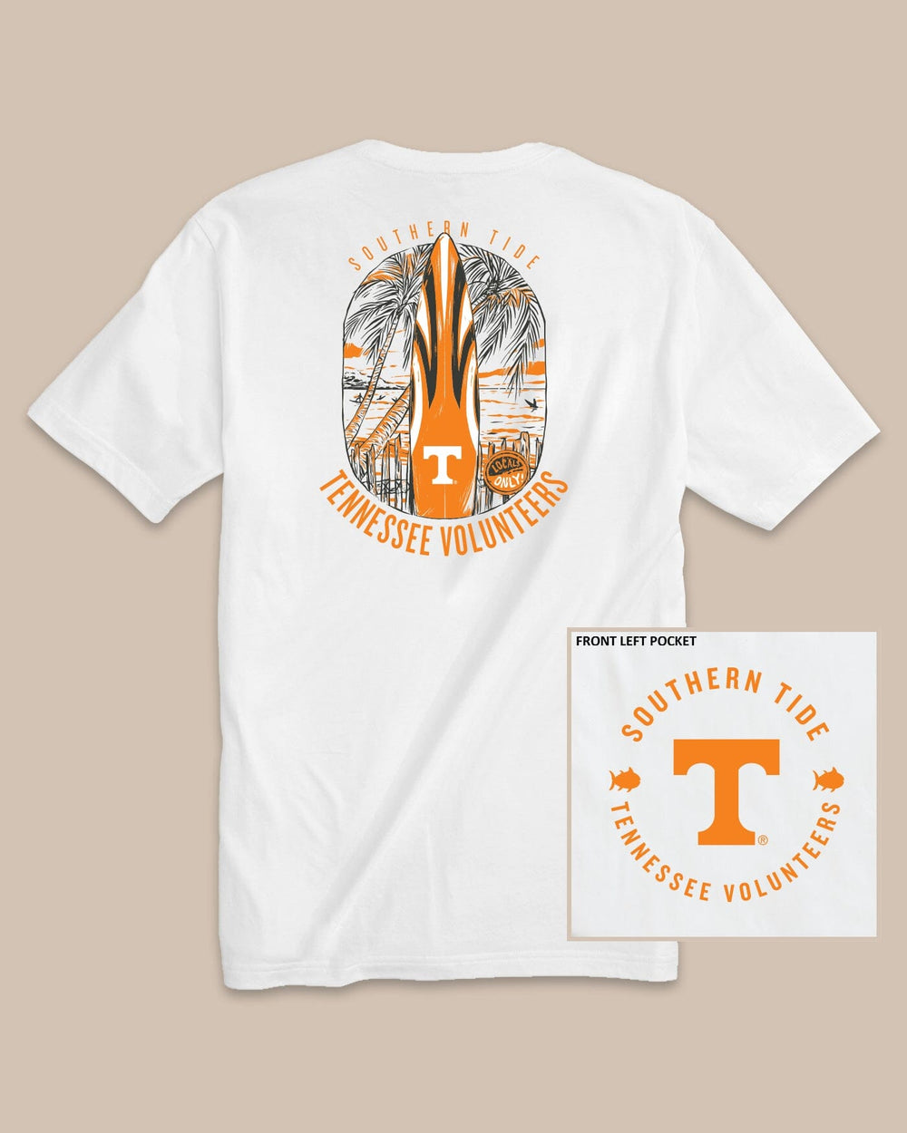 Tennessee Vols Gameday Locals Only T-Shirt C_T-Shirts Southern Tide Classic White S 