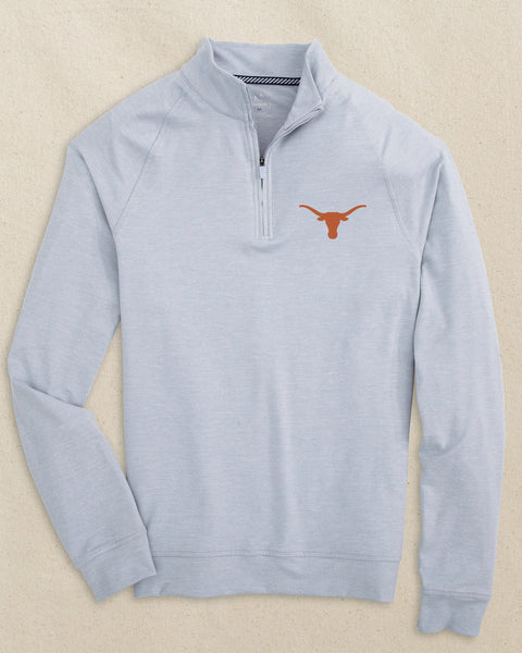 Men's Texas Longhorns Cruiser Heather Quarter Zip | Southern Tide