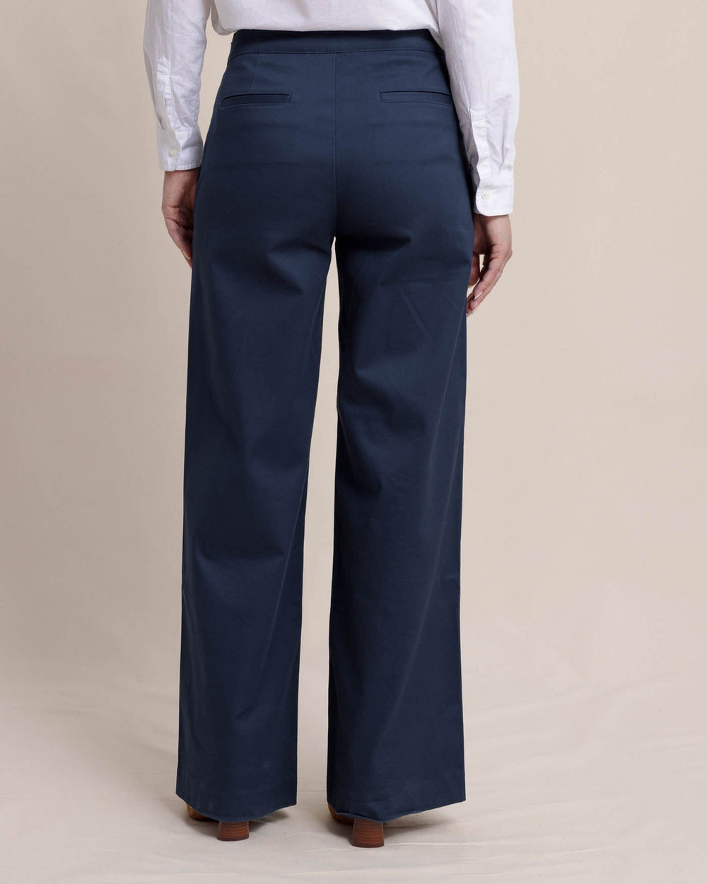 The back view of the Southern Tide Thalia Sailor Pant by Southern Tide - Dress Blue