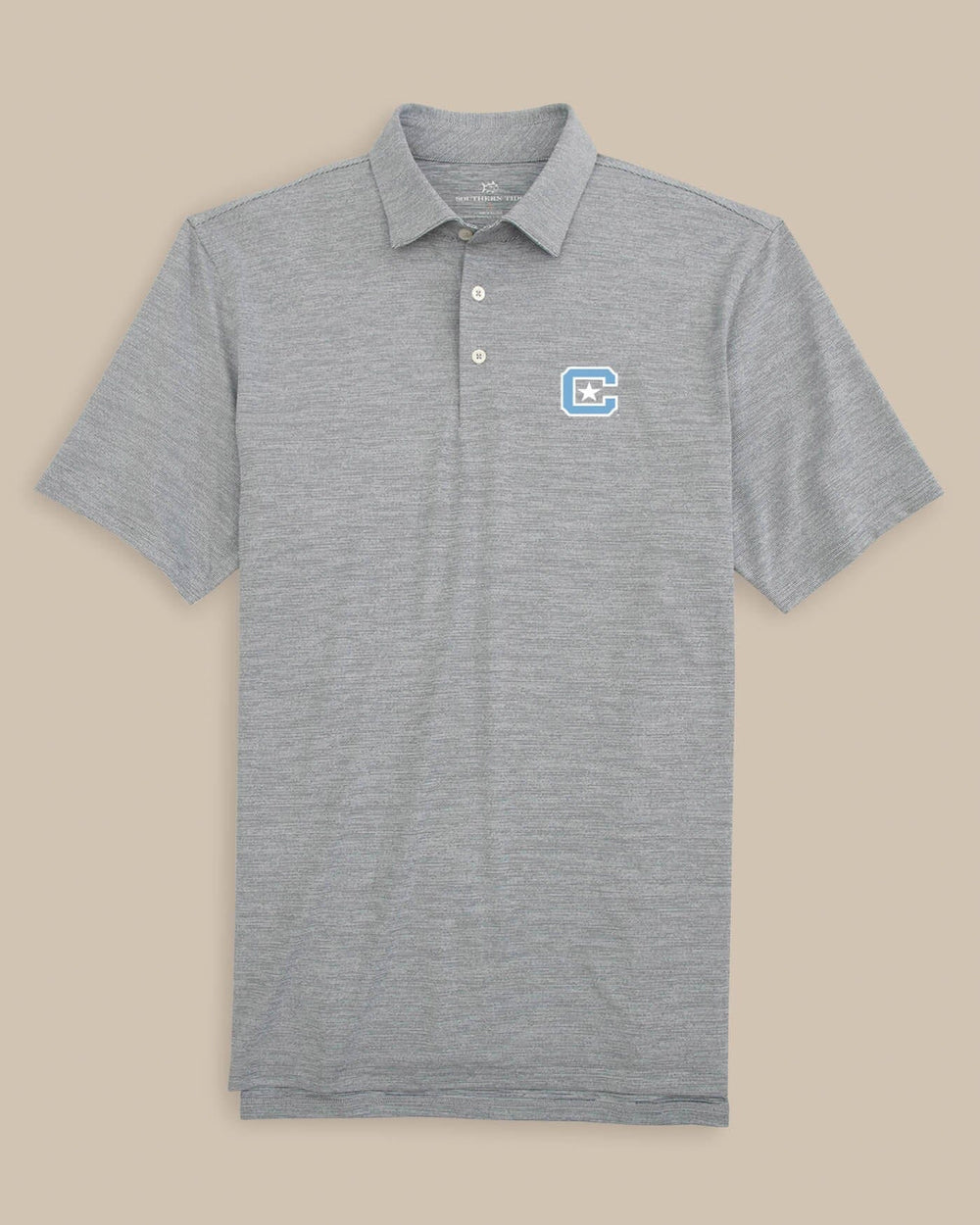 Citadel Bulldogs Driver Spacedye Polo Shirt C_Polo Shirts Southern Tide 