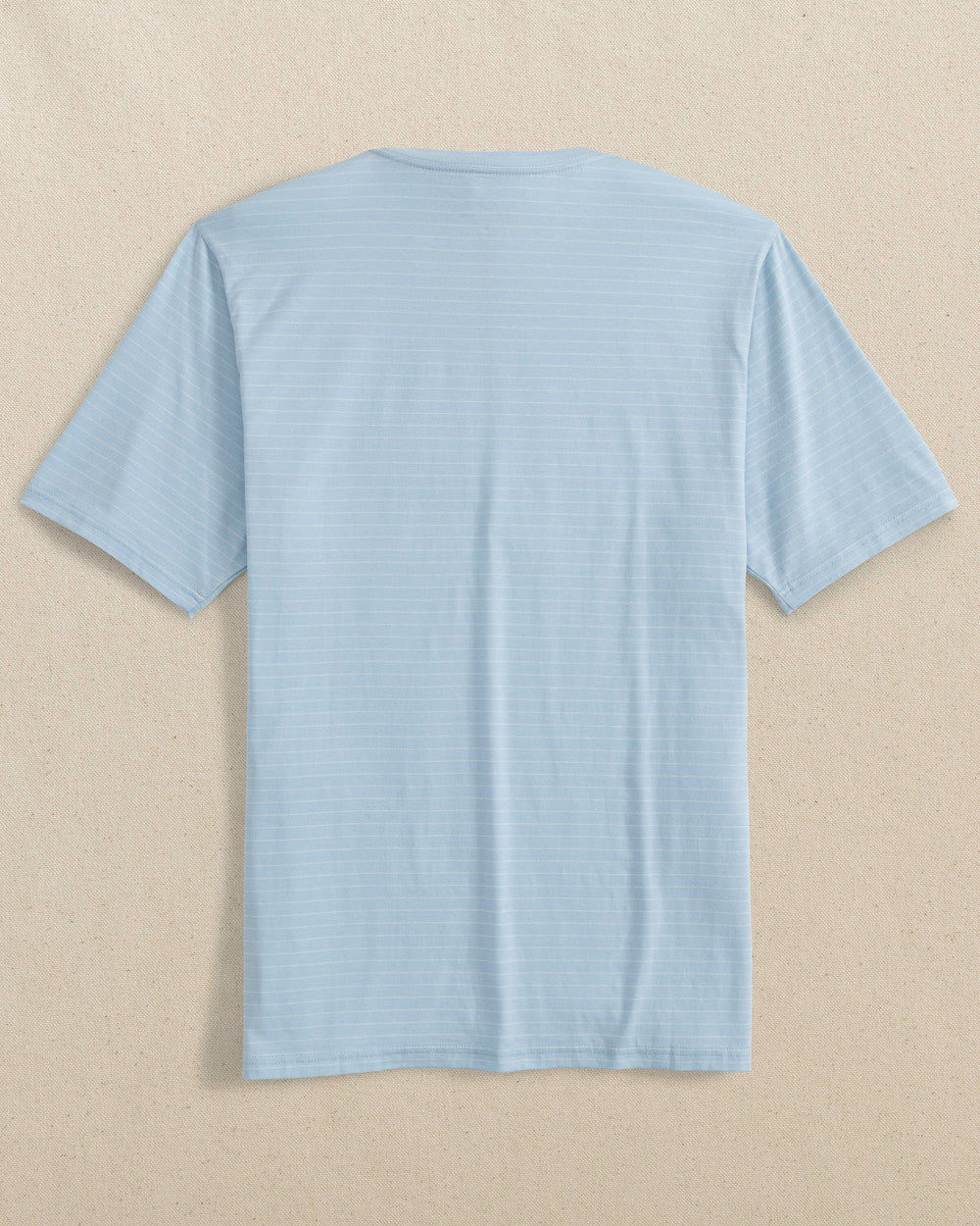 The back view of the Southern Tide The Seaport Kinston Stripe T-Shirt by Southern Tide - Cerulean