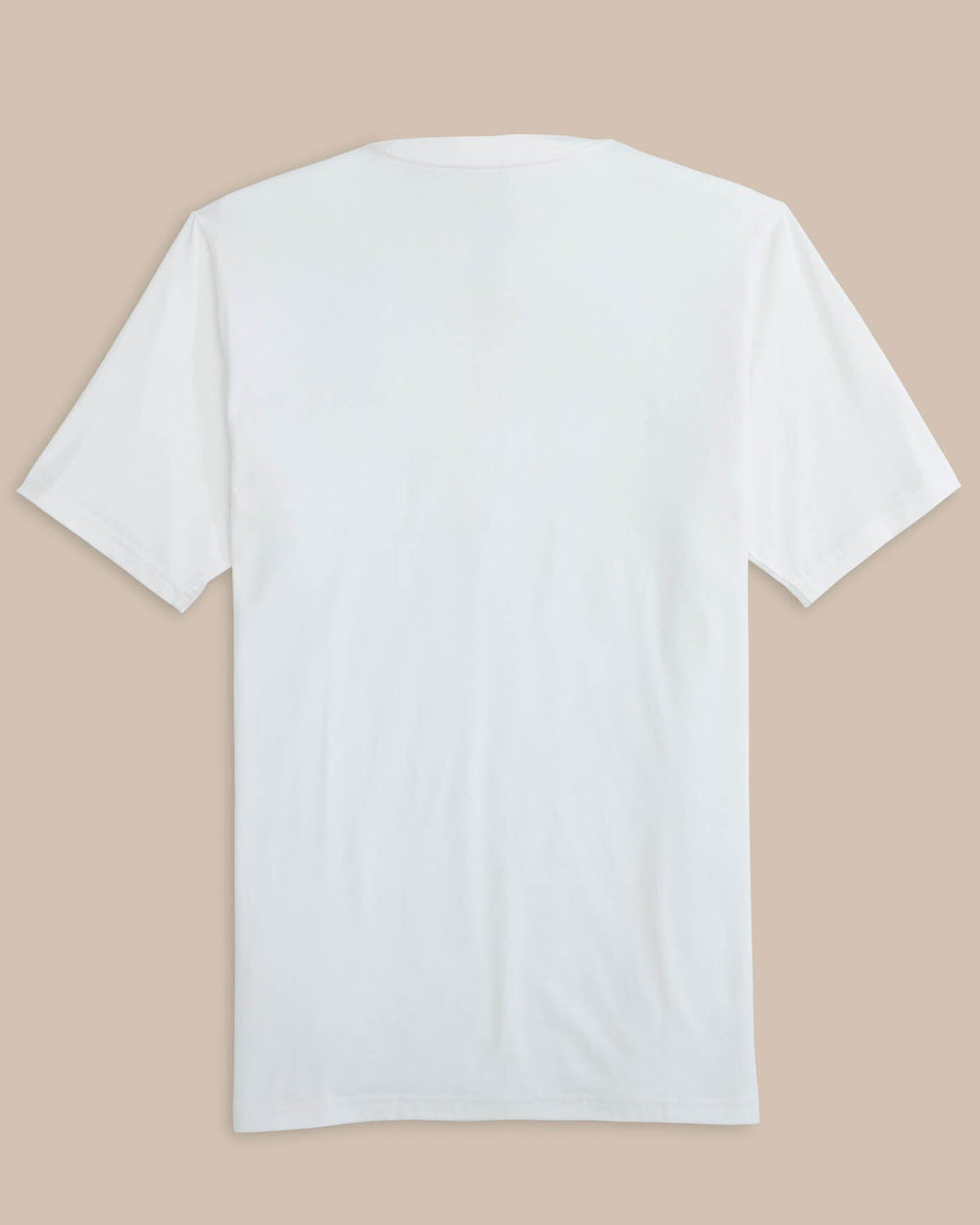 The back view of the Southern Tide The Seaport T-shirt by Southern Tide - Classic White