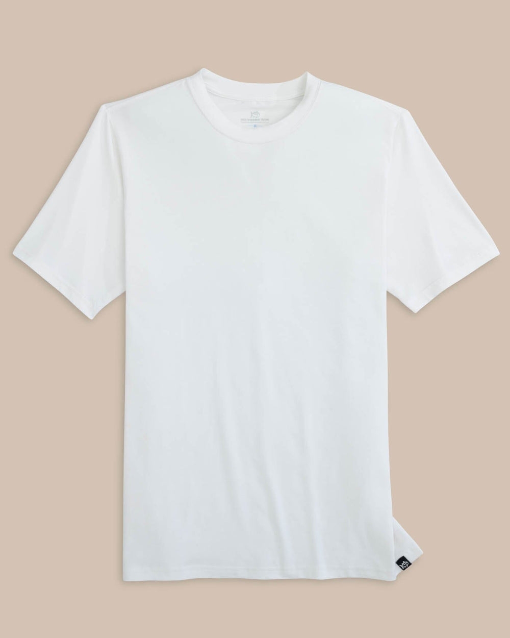 The front view of the Southern Tide The Seaport T-shirt by Southern Tide - Classic White