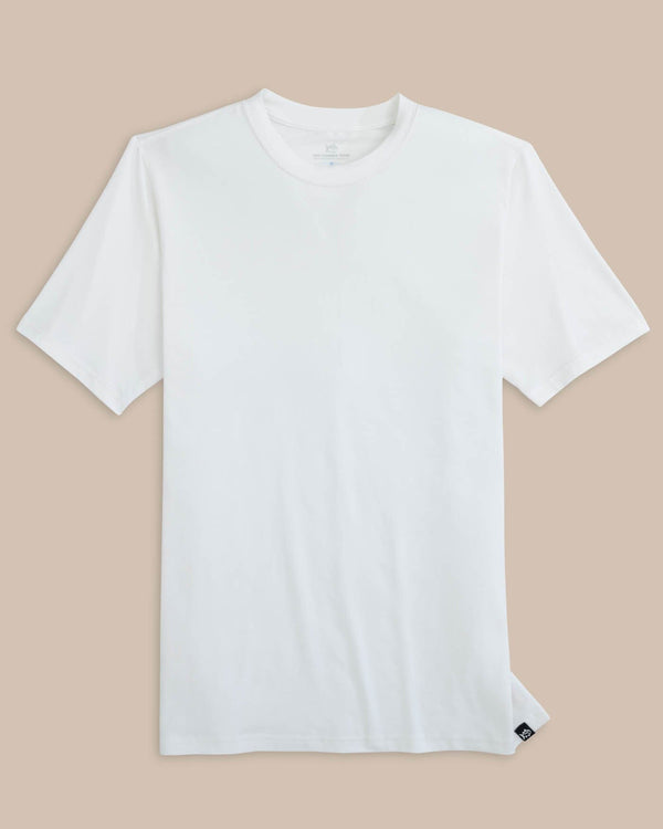 The front view of the Southern Tide The Seaport T-shirt by Southern Tide - Classic White
