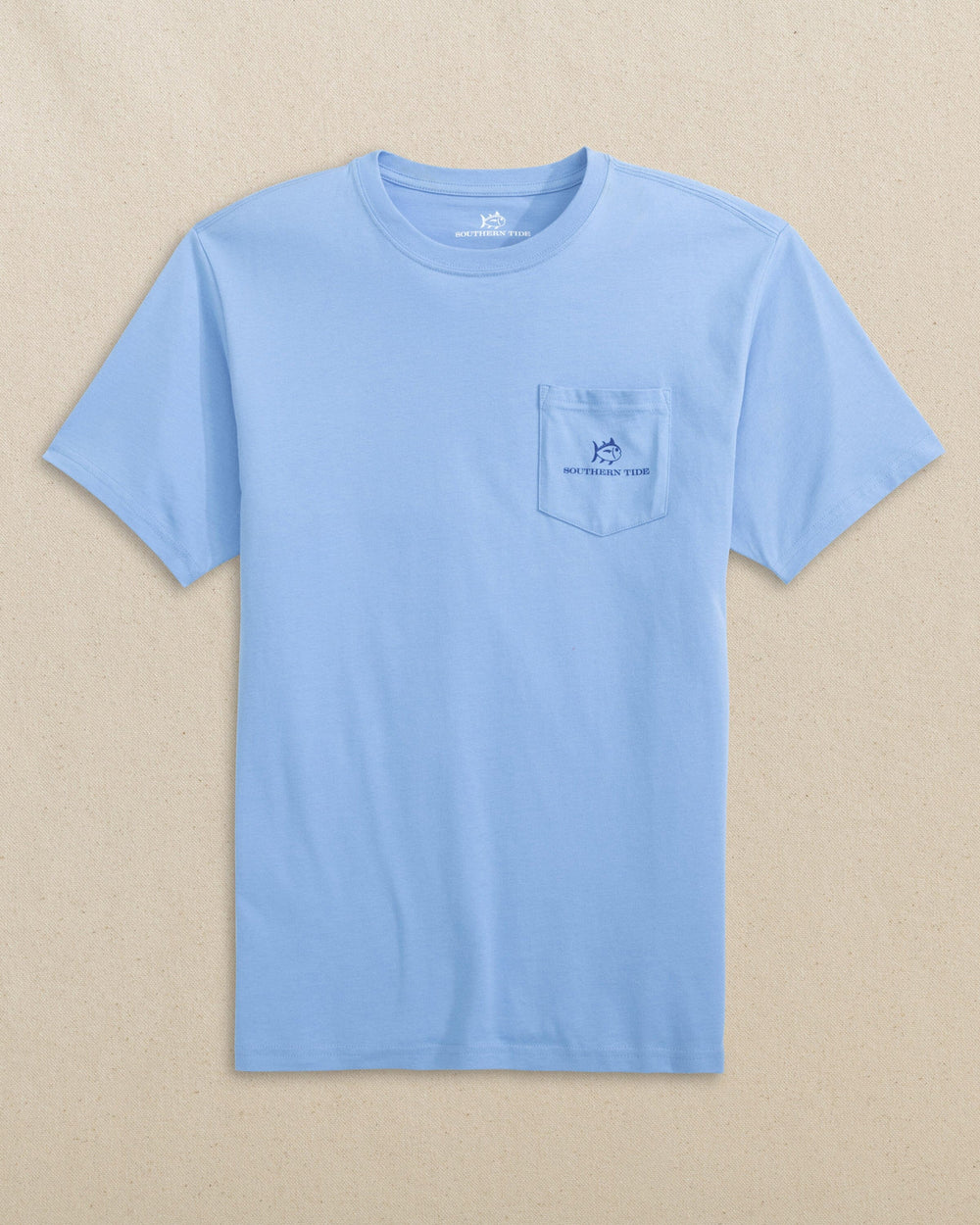 The front view of the Southern Tide Trawler Boat Short Sleeve T-Shirt by Southern Tide - Ocean Channel