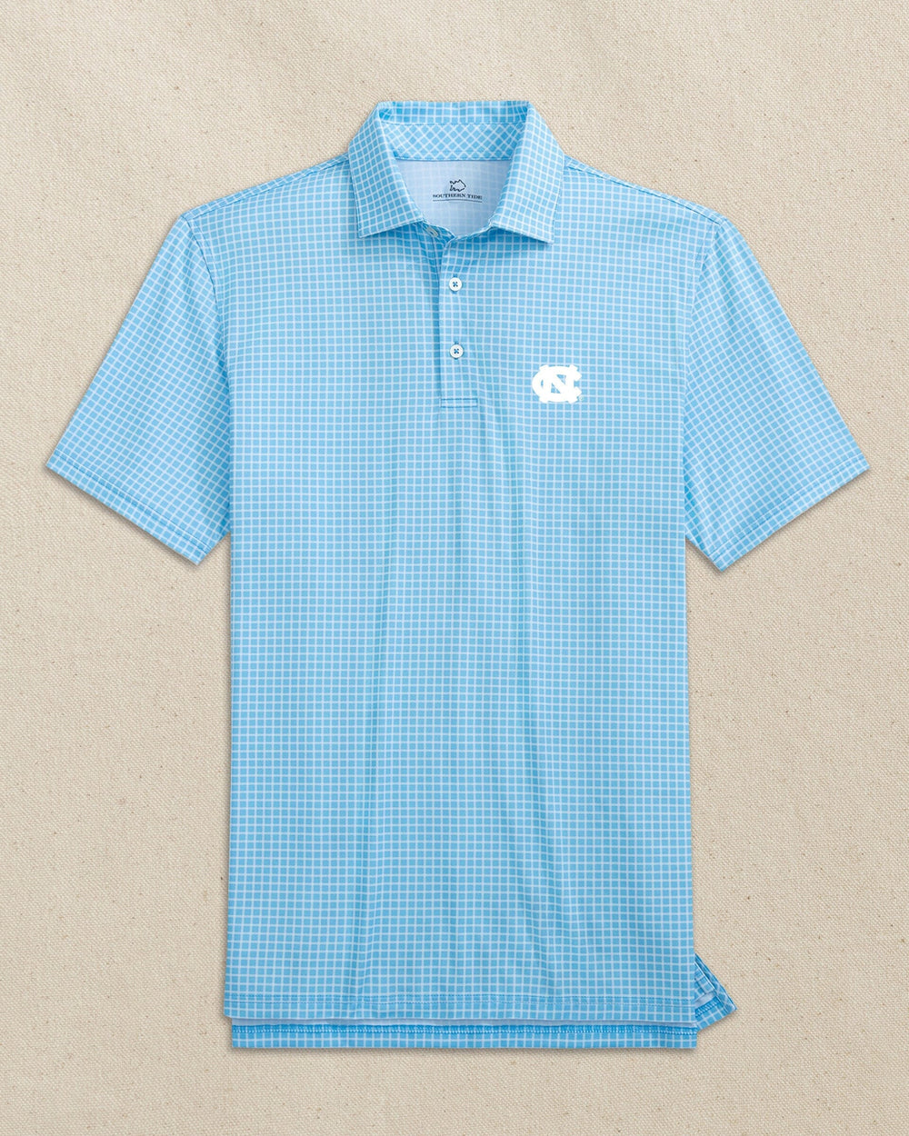 UNC Tar Heels Driver Dunes Edge Plaid Polo C_Polo Shirts Southern Tide 