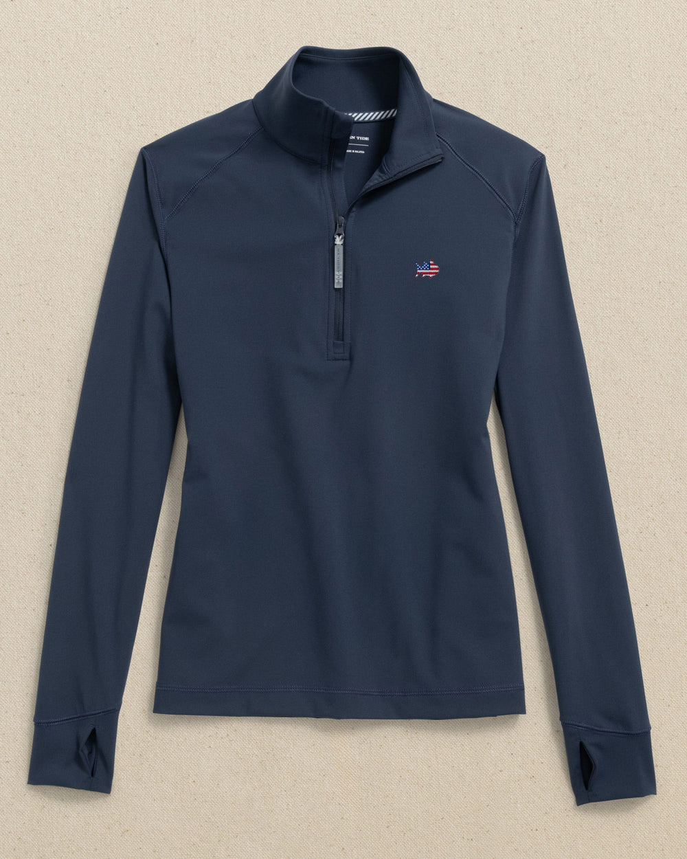 USA Flag Skipjack Runaround Quarter Zip W_Pullover Southern Tide 