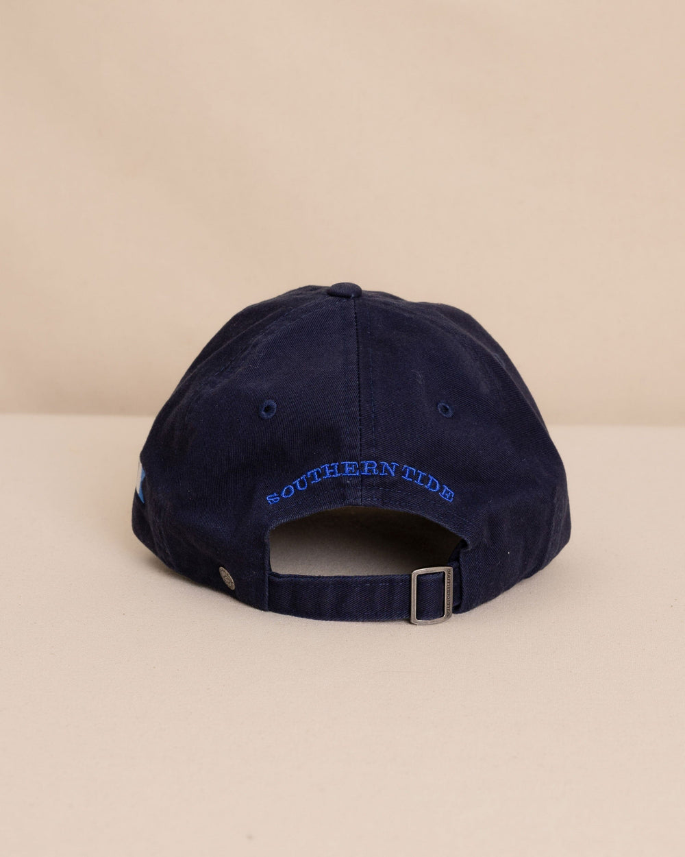 The back view of the Southern Tide USA Nautical Flags Skipjack Hat by Southern Tide - Navy
