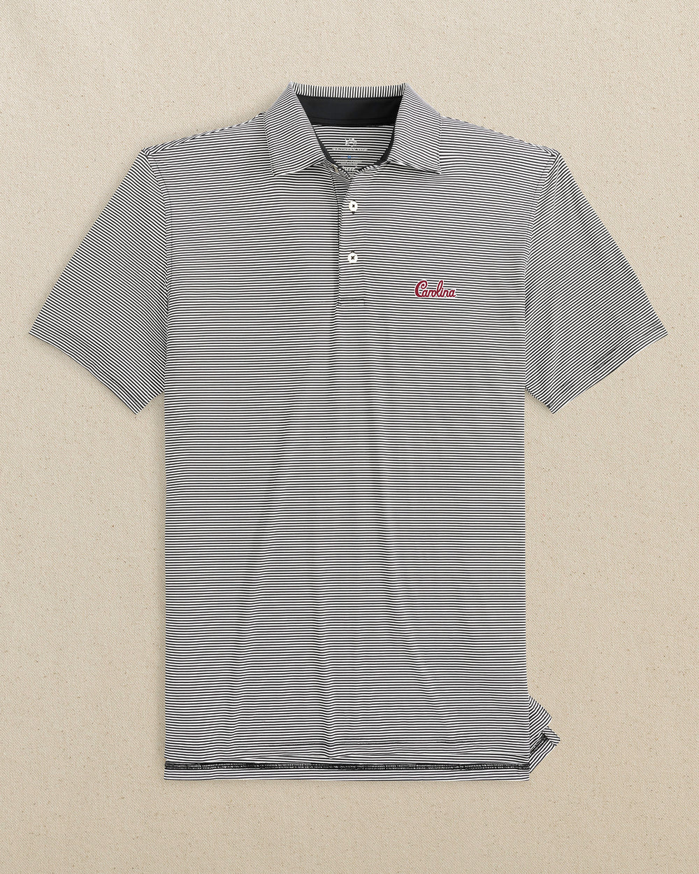 USC Gamecocks brrr°®-eeze Meadowbrook Stripe Polo - Carolina Script C_Polo Shirts Southern Tide 